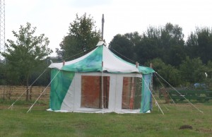 groene Ronde tent 4,5 meter